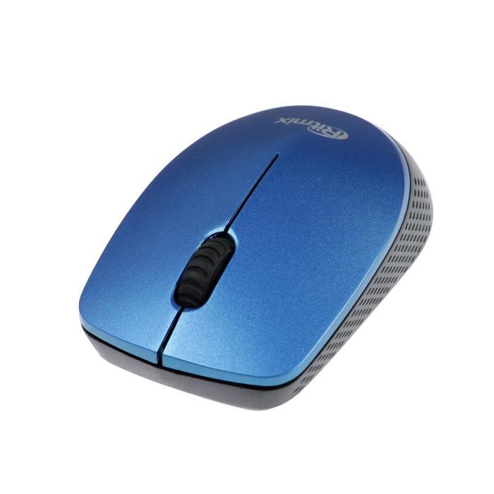 Мышь Ritmix RMW-502, беспроводная, оптическая, 1200 dpi, 2xAAA(не в компл), USB, синяя - фото 51368804 Мышь Ritmix RMW-502, беспроводная, оптическая, 1200 dpi, 2xAAA(не в компл), USB, синяя - фото 51368804