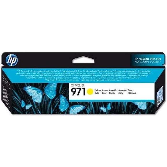 Картридж струйный HP 971 CN624AE желтый для HP OJ Pro X476dw/X576dw/X451dw/X551dw (2500стр.) 17247 - фото 51368832 Картридж струйный HP 971 CN624AE желтый для HP OJ Pro X476dw/X576dw/X451dw/X551dw (2500стр.) 17247 - фото 51368832