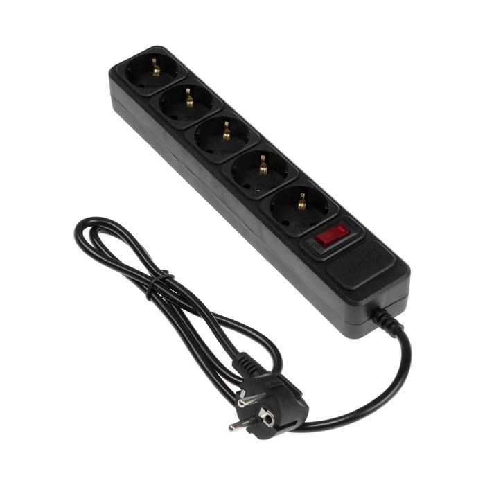 Сетевой фильтр 5bites SP5B-110 5S, 5 розеток, 1 м, 10 А, 3х0.75 мм2, с выкл., черный - фото 51368880 Сетевой фильтр 5bites SP5B-110 5S, 5 розеток, 1 м, 10 А, 3х0.75 мм2, с выкл., черный - фото 51368880