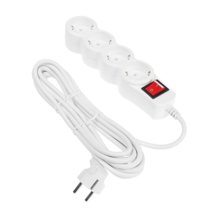Сетевой фильтр 5bites SP4W-150 4S, 4 розетки, 5 м, 10 А, 3х0.75 мм2, с з/к, с выкл., белый - фото 51368886 Сетевой фильтр 5bites SP4W-150 4S, 4 розетки, 5 м, 10 А, 3х0.75 мм2, с з/к, с выкл., белый - фото 51368886