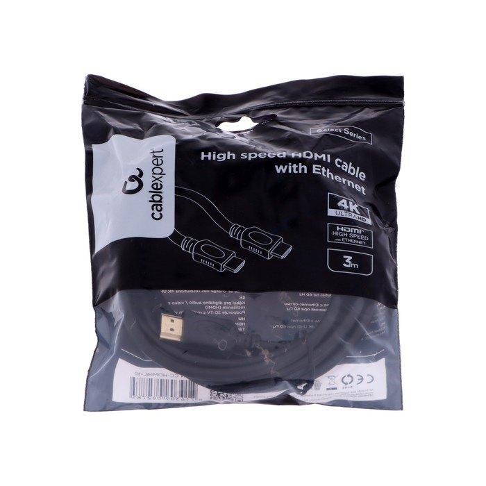 Кабель видео Cablexpert CC-HDMI4L-10, HDMI(m)-HDMI(m), вер 2.0, 3 м, черный - фото 51369165 Кабель видео Cablexpert CC-HDMI4L-10, HDMI(m)-HDMI(m), вер 2.0, 3 м, черный - фото 51369165
