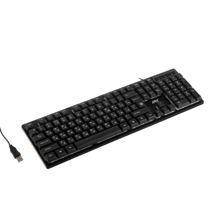 Клавиатура Defender Arx GK-196L, игровая, проводная, подсветка, 104 клавиши, USB, чёрная - фото 51369262 Клавиатура Defender Arx GK-196L, игровая, проводная, подсветка, 104 клавиши, USB, чёрная - фото 51369262