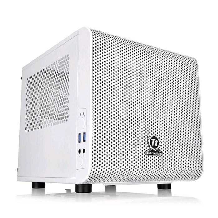 Корпус Thermaltake Core V1 Snow, без БП, miniITX, Desktop, белый - фото 51369317 Корпус Thermaltake Core V1 Snow, без БП, miniITX, Desktop, белый - фото 51369317