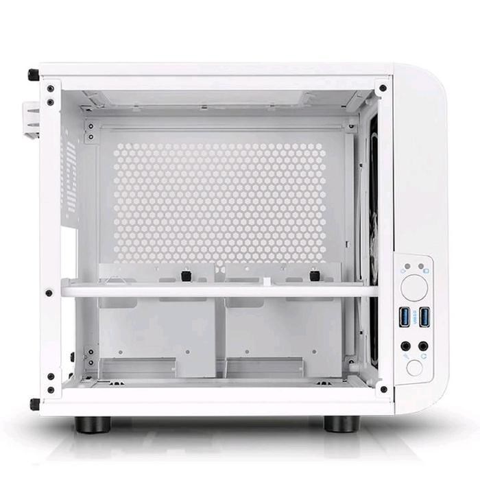 Корпус Thermaltake Core V1 Snow, без БП, miniITX, Desktop, белый - фото 51369319 Корпус Thermaltake Core V1 Snow, без БП, miniITX, Desktop, белый - фото 51369319