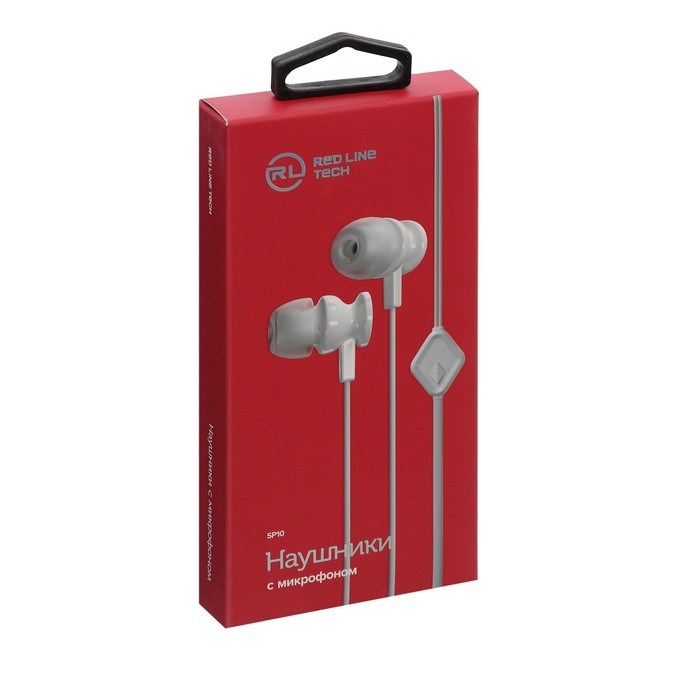 Наушники Red Line Stereo Headset SP10, вакуумные, микрофон, 113 дБ, 16 Ом, 1.2 м, белые - фото 51369377 Наушники Red Line Stereo Headset SP10, вакуумные, микрофон, 113 дБ, 16 Ом, 1.2 м, белые - фото 51369377