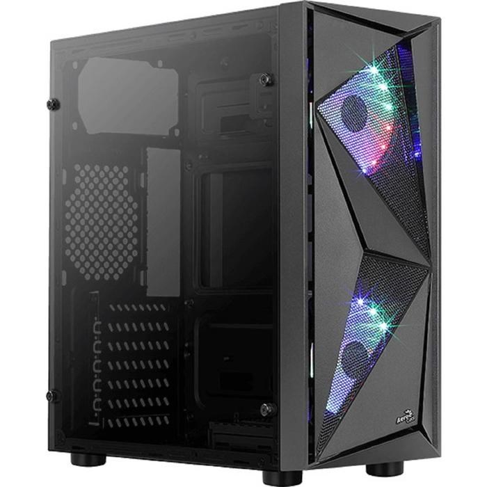 Корпус Aerocool Glider Cosmo-G-BK-v1, без БП, ATX, Midi-Tower, черный - фото 51369589 Корпус Aerocool Glider Cosmo-G-BK-v1, без БП, ATX, Midi-Tower, черный - фото 51369589