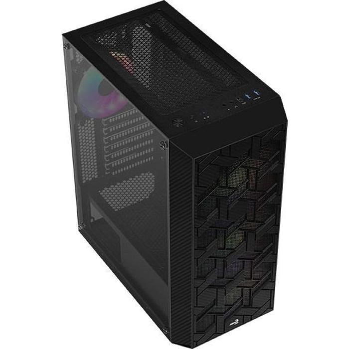 Корпус Aerocool Hive-G-BK-v2, без БП, ATX, Midi-Tower, черный - фото 51369603 Корпус Aerocool Hive-G-BK-v2, без БП, ATX, Midi-Tower, черный - фото 51369603