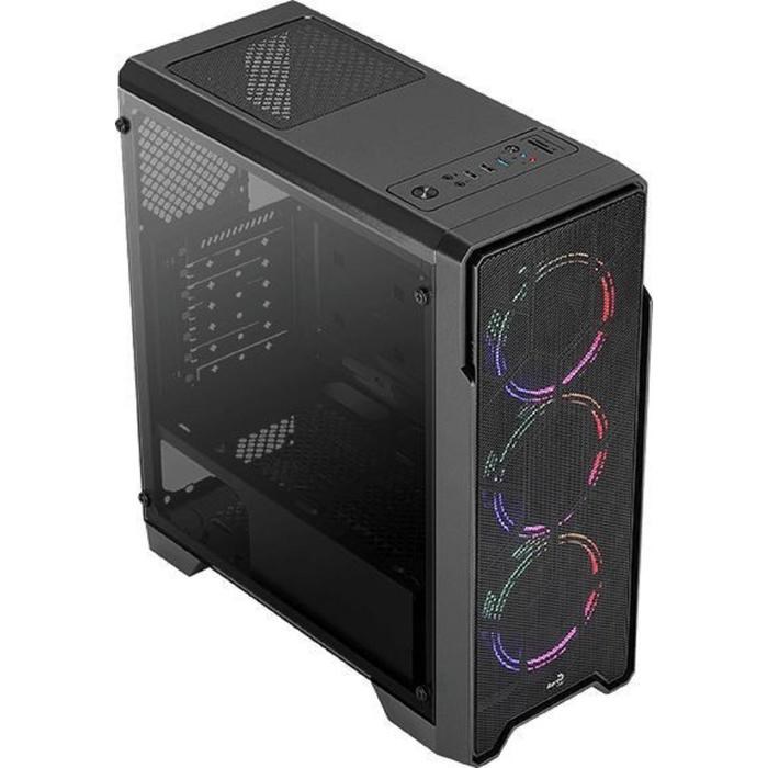 Корпус Aerocool Ore Saturn FRGB-G-BK-v1, без БП, ATX, Midi-Tower, черный - фото 51369617 Корпус Aerocool Ore Saturn FRGB-G-BK-v1, без БП, ATX, Midi-Tower, черный - фото 51369617