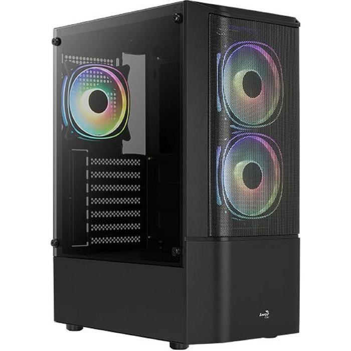 Корпус Aerocool Quantum Mesh-G-BK-v2, без БП, ATX, Midi-Tower, черный - фото 51369635 Корпус Aerocool Quantum Mesh-G-BK-v2, без БП, ATX, Midi-Tower, черный - фото 51369635