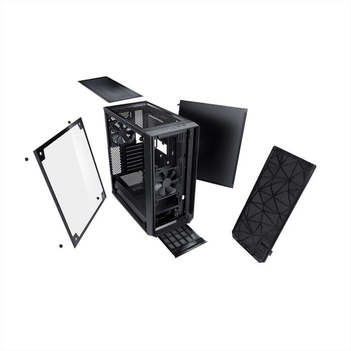 Корпус Fractal Design Meshify С Blackout TG Light, без БП, ATX, Midi-Tower, черный - фото 51369763 Корпус Fractal Design Meshify С Blackout TG Light, без БП, ATX, Midi-Tower, черный - фото 51369763