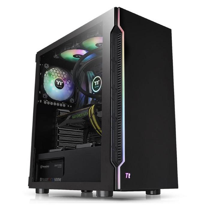Корпус Thermaltake H200 TG RGB, без БП, ATX, Midi-Tower, черный - фото 51369791 Корпус Thermaltake H200 TG RGB, без БП, ATX, Midi-Tower, черный - фото 51369791