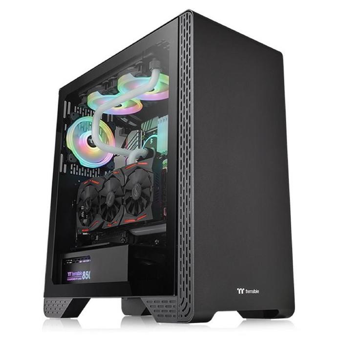 Корпус Thermaltake S300 TG, без БП, ATX, Midi-Tower, черный - фото 51369827