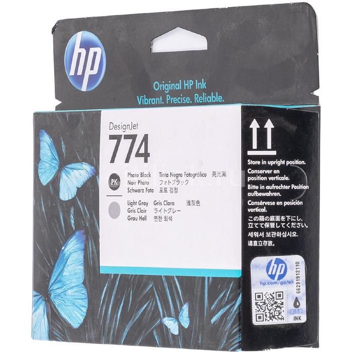 Картридж струйный HP 774 P2W00A черный/светло-серый для HP DJ Z6810 (775мл) - фото 51370216 Картридж струйный HP 774 P2W00A черный/светло-серый для HP DJ Z6810 (775мл) - фото 51370216