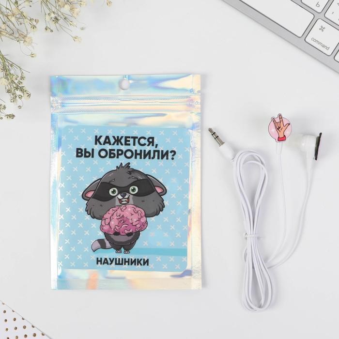 Наушники вакуумные в пакете «Енот», 10 х 15 см - фото 51370418 Наушники вакуумные в пакете «Енот», 10 х 15 см - фото 51370418