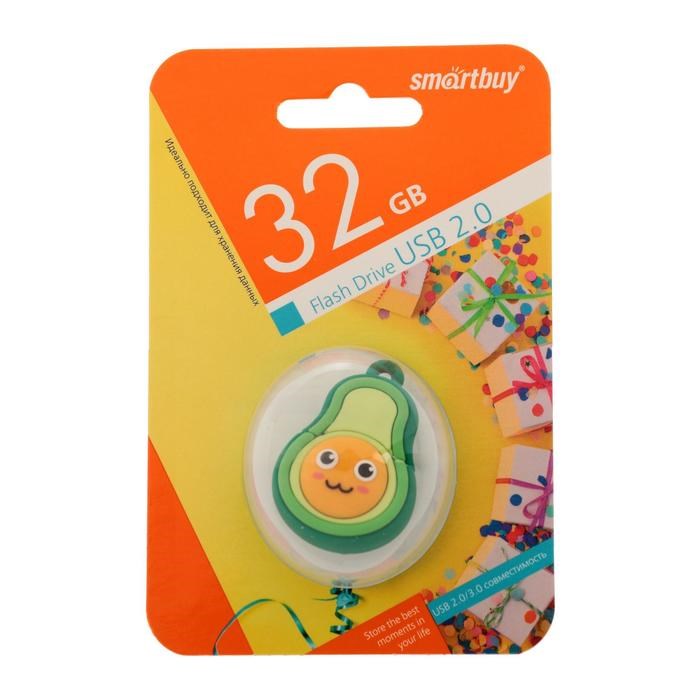Флешка Smartbuy Wild series "Авокадо", 32 Гб, USB2.0, чт до 25 Мб/с, зап до 15 Мб/с - фото 51370435 Флешка Smartbuy Wild series "Авокадо", 32 Гб, USB2.0, чт до 25 Мб/с, зап до 15 Мб/с - фото 51370435