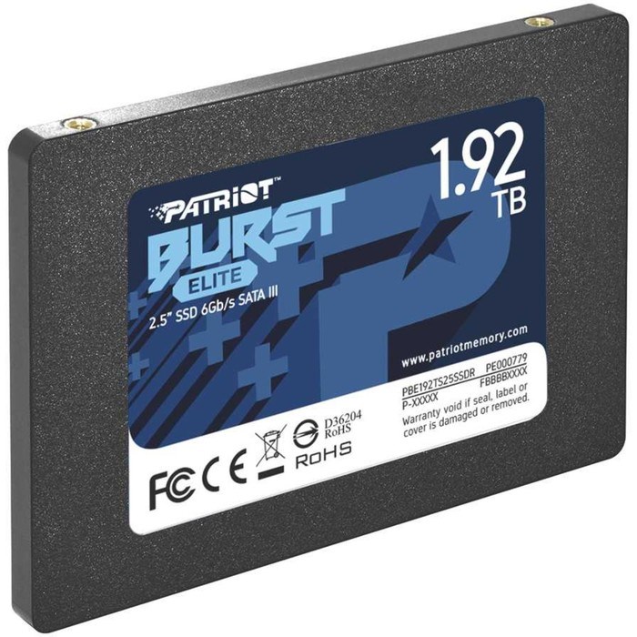 Накопитель SSD Patriot PBE192TS25SSDR Burst Elite, 1920 Гб, SATA III - фото 51371335 Накопитель SSD Patriot PBE192TS25SSDR Burst Elite, 1920 Гб, SATA III - фото 51371335