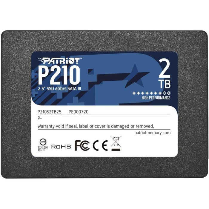 Накопитель SSD Patriot P210S2TB25 P210, 2 Тб, SATA III - фото 51371342 Накопитель SSD Patriot P210S2TB25 P210, 2 Тб, SATA III - фото 51371342