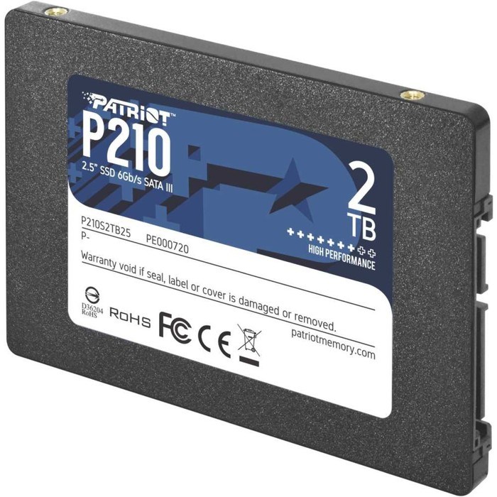Накопитель SSD Patriot P210S2TB25 P210, 2 Тб, SATA III - фото 51371343 Накопитель SSD Patriot P210S2TB25 P210, 2 Тб, SATA III - фото 51371343