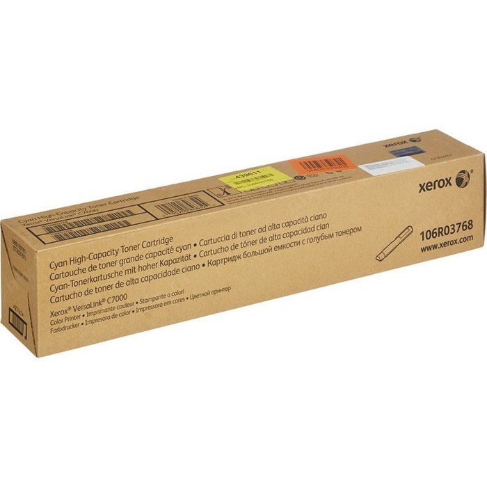 Картридж лазерный Xerox 106R03768 (VersaLink C7000), для Xerox (10100 стр), голубой - фото 51371414 Картридж лазерный Xerox 106R03768 (VersaLink C7000), для Xerox (10100 стр), голубой - фото 51371414