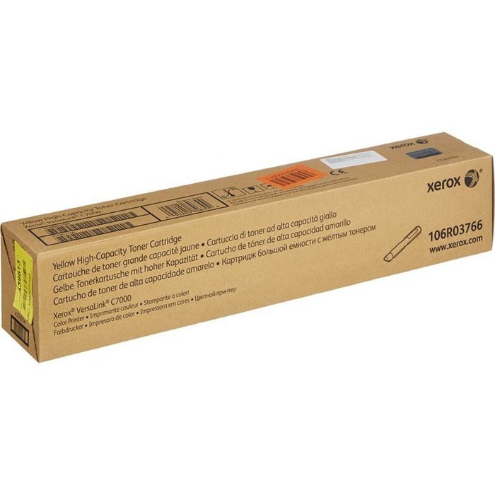 Картридж лазерный Xerox 106R03766 (VersaLink C7000), для Xerox (10100 стр), жёлтый - фото 51371415 Картридж лазерный Xerox 106R03766 (VersaLink C7000), для Xerox (10100 стр), жёлтый - фото 51371415