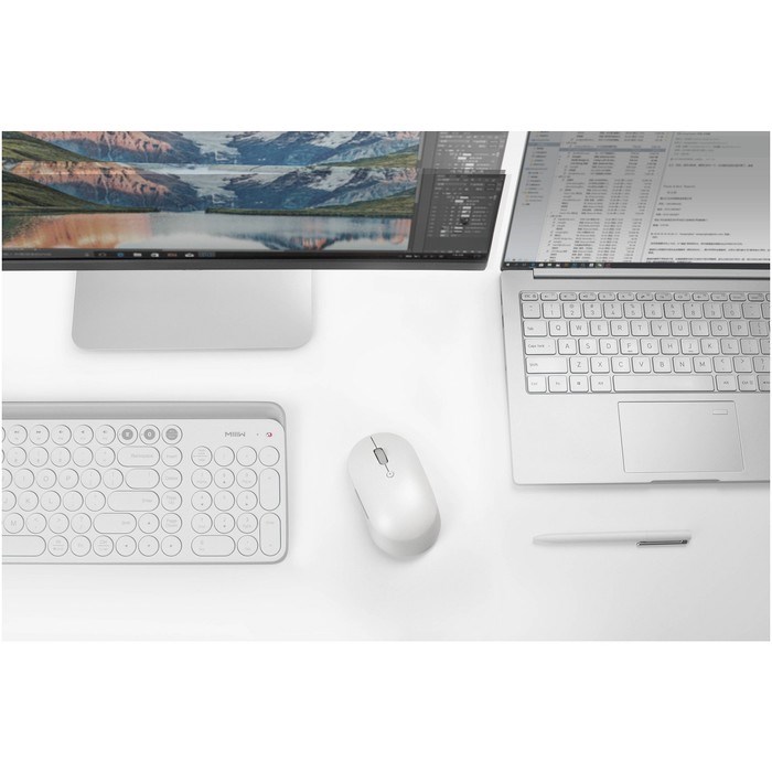 Мышь Xiaomi Mi Dual Mode Wireless Mouse Silent Edition, беспроводная, 1300 dpi, usb, белая - фото 51371521 Мышь Xiaomi Mi Dual Mode Wireless Mouse Silent Edition, беспроводная, 1300 dpi, usb, белая - фото 51371521