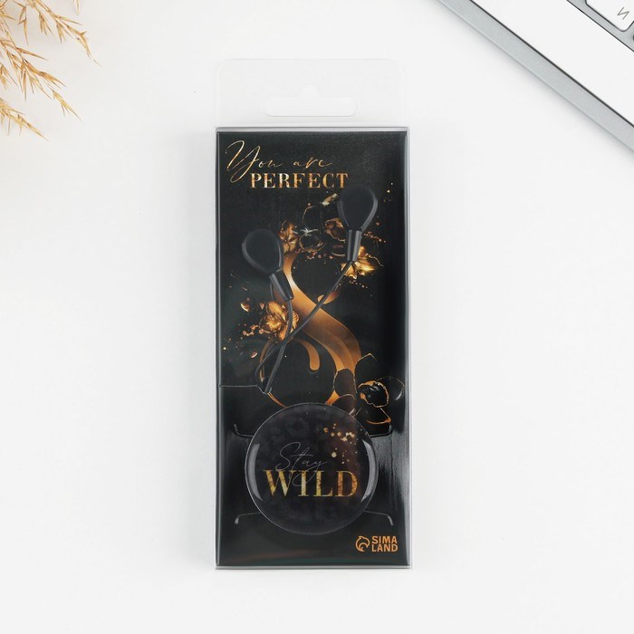 Набор наушники и держатель "Stay wild", модель VBT 1.28, 13,5 х 6 см - фото 51371613 Набор наушники и держатель "Stay wild", модель VBT 1.28, 13,5 х 6 см - фото 51371613