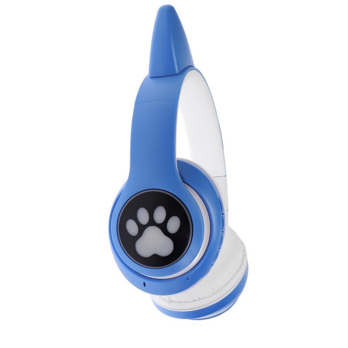 Наушники беспроводные, с ушками кошки, MYBIT W-32, Bluetooth 5.0, с микрофоном, AUX, microSD, MP3, 400 мАч, синие - фото 51371648 Наушники беспроводные, с ушками кошки, MYBIT W-32, Bluetooth 5.0, с микрофоном, AUX, microSD, MP3, 400 мАч, синие - фото 51371648