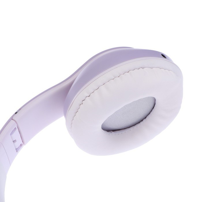 Наушники беспроводные, с ушками кошки, MYBIT W-32, Bluetooth 5.0, с микрофоном, AUX, microSD, MP3, 400 мАч, фиолетовые - фото 51371662 Наушники беспроводные, с ушками кошки, MYBIT W-32, Bluetooth 5.0, с микрофоном, AUX, microSD, MP3, 400 мАч, фиолетовые - фото 51371662