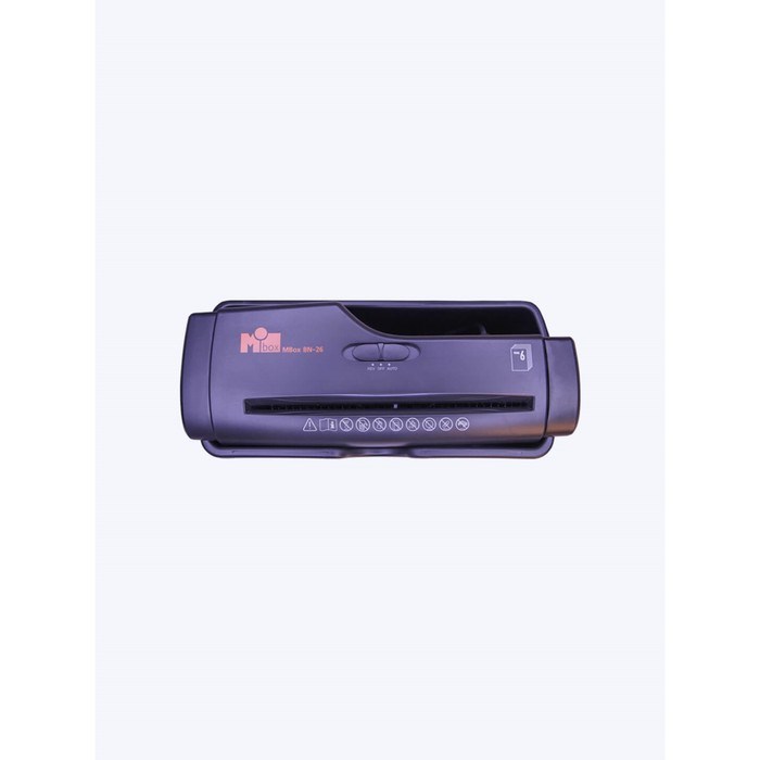 Шредер MBox BN-26, полоски 6 мм, 6 листов, 7 литров, черный - фото 51371860 Шредер MBox BN-26, полоски 6 мм, 6 листов, 7 литров, черный - фото 51371860