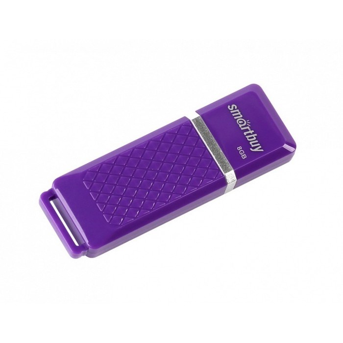 Флешка Smartbuy Quartz series Violet, 8 Гб, USB 2.0,чт до 25 Мб/с,зап до 15 Мб/с, фиолетовая - фото 51372344 Флешка Smartbuy Quartz series Violet, 8 Гб, USB 2.0,чт до 25 Мб/с,зап до 15 Мб/с, фиолетовая - фото 51372344