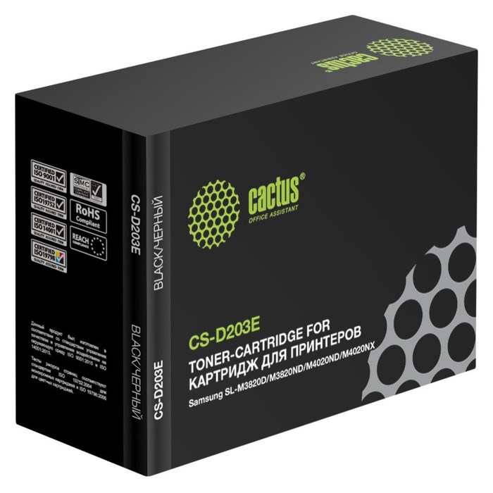 Тонер Картридж Cactus CS-D203E черный для Samsung SL-M3820D/M3820ND/M4020ND/M4020NX (10000стр.) 17 - фото 51372442 Тонер Картридж Cactus CS-D203E черный для Samsung SL-M3820D/M3820ND/M4020ND/M4020NX (10000стр.) 17 - фото 51372442