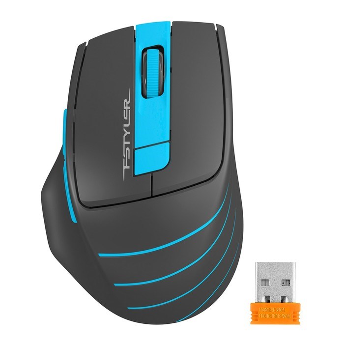 Мышь A4Tech Fstyler FG30S, беспроводная, оптическая, 2000 dpi, USB, чёрная - фото 51372518 Мышь A4Tech Fstyler FG30S, беспроводная, оптическая, 2000 dpi, USB, чёрная - фото 51372518