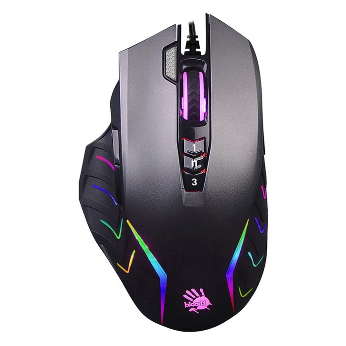 Мышь A4Tech Bloody J95s, игровая, проводная, оптическая, 8000 dpi, USB, чёрная - фото 51372539 Мышь A4Tech Bloody J95s, игровая, проводная, оптическая, 8000 dpi, USB, чёрная - фото 51372539
