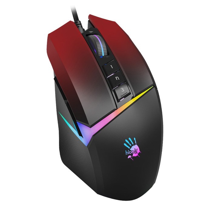 Мышь A4Tech Bloody W60 Max, игровая, проводная, оптическая, 10000 dpi, USB, чёрная - фото 51372545 Мышь A4Tech Bloody W60 Max, игровая, проводная, оптическая, 10000 dpi, USB, чёрная - фото 51372545