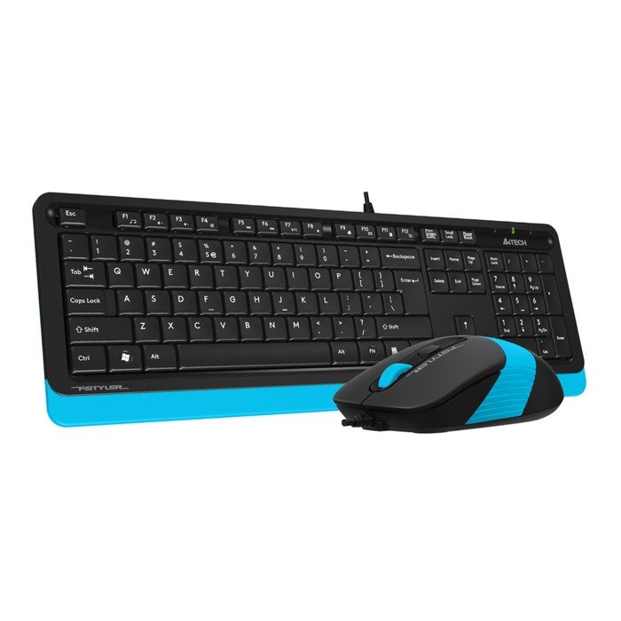 Комплект клавиатура и мышь A4Tech Fstyler F1010, проводной, мембранный,1600 dpi, USB, чёрный 91662 - фото 51372552 Комплект клавиатура и мышь A4Tech Fstyler F1010, проводной, мембранный,1600 dpi, USB, чёрный 91662 - фото 51372552