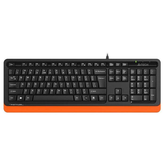 Клавиатура A4Tech Fstyler FKS10, проводная, мембранная, USB, чёрная - фото 51372555 Клавиатура A4Tech Fstyler FKS10, проводная, мембранная, USB, чёрная - фото 51372555