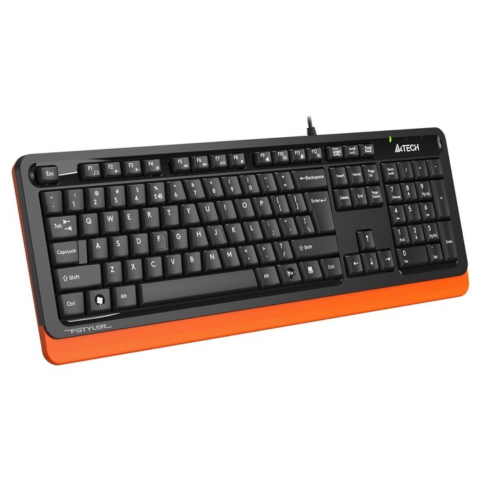 Клавиатура A4Tech Fstyler FKS10, проводная, мембранная, USB, чёрная - фото 51372556 Клавиатура A4Tech Fstyler FKS10, проводная, мембранная, USB, чёрная - фото 51372556