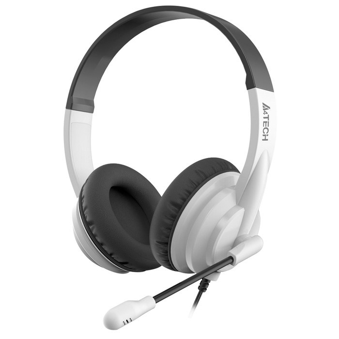 Наушники A4Tech HU-10, компьютерные, микрофон, 100 дБ, 32 Ом, USB, 2 м, белые - фото 51372560 Наушники A4Tech HU-10, компьютерные, микрофон, 100 дБ, 32 Ом, USB, 2 м, белые - фото 51372560