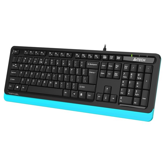Клавиатура A4Tech Fstyler FKS10, проводная, мембранная, USB, чёрная - фото 51372574 Клавиатура A4Tech Fstyler FKS10, проводная, мембранная, USB, чёрная - фото 51372574