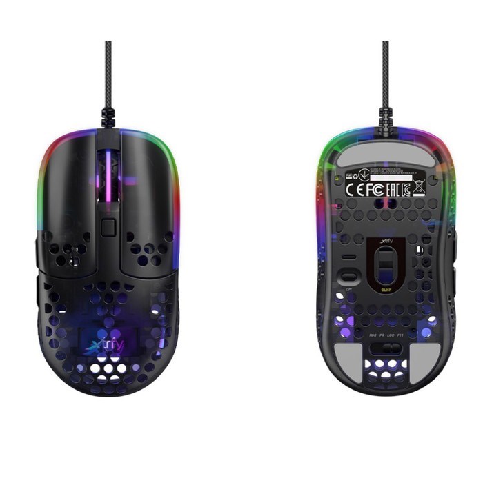 Мышь Xtrfy MZ1 – ZY’S RAIL, игровая, проводная, подсветка RGB, 16000 dpi, USB, чёрная - фото 51372678 Мышь Xtrfy MZ1 – ZY’S RAIL, игровая, проводная, подсветка RGB, 16000 dpi, USB, чёрная - фото 51372678