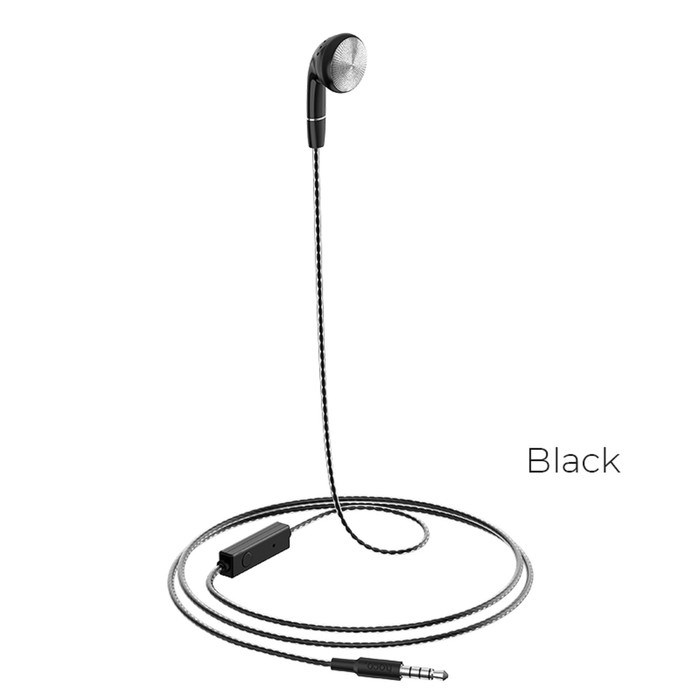Наушник Hoco M61, проводные, вкладыш, микрофон, Jack 3.5 мм, 1.2 м, черный - фото 51372725 Наушник Hoco M61, проводные, вкладыш, микрофон, Jack 3.5 мм, 1.2 м, черный - фото 51372725