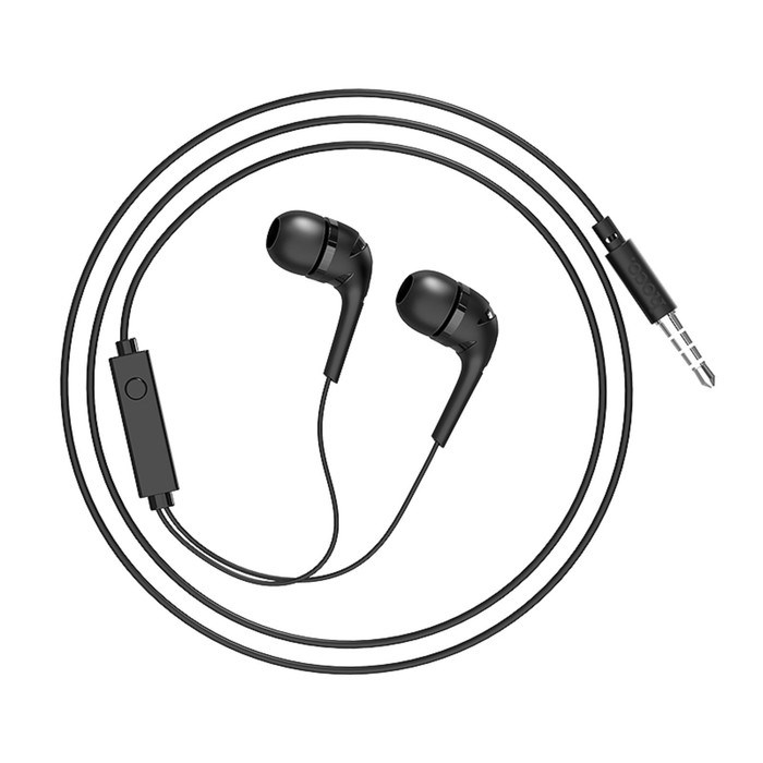 Наушники Hoco M40, проводные, вакуумные, микрофон, Jack 3.5 мм, 1.2 м, черные - фото 51372743 Наушники Hoco M40, проводные, вакуумные, микрофон, Jack 3.5 мм, 1.2 м, черные - фото 51372743