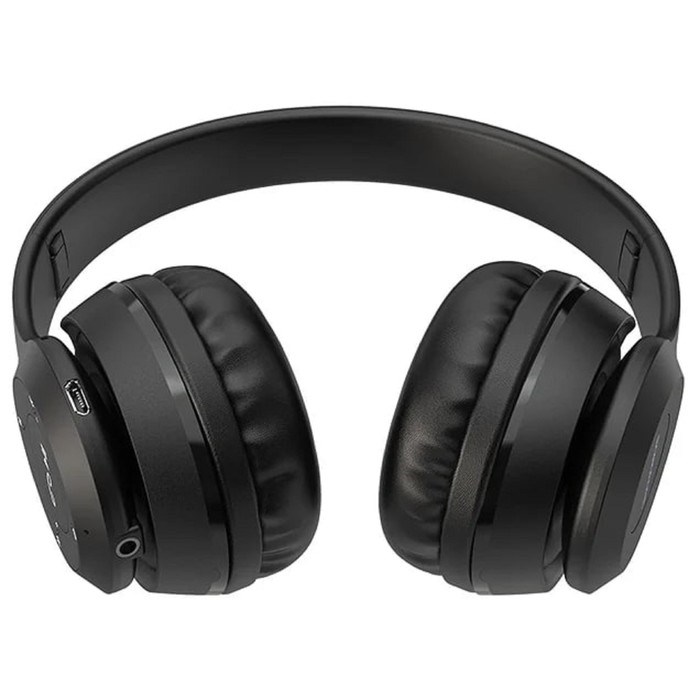 Наушники беспроводные, накладные, Borofone BO4 Charming rhyme, Bluetooth 5.0, с микрофоном, AUX, 200 мАч, чёрные - фото 51372798 Наушники беспроводные, накладные, Borofone BO4 Charming rhyme, Bluetooth 5.0, с микрофоном, AUX, 200 мАч, чёрные - фото 51372798