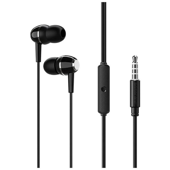 Наушники Borofone BM36 Acura, вакуумные, микрофон, Jack 3.5 мм, кабель 1.2 м, чёрные - фото 51372812 Наушники Borofone BM36 Acura, вакуумные, микрофон, Jack 3.5 мм, кабель 1.2 м, чёрные - фото 51372812