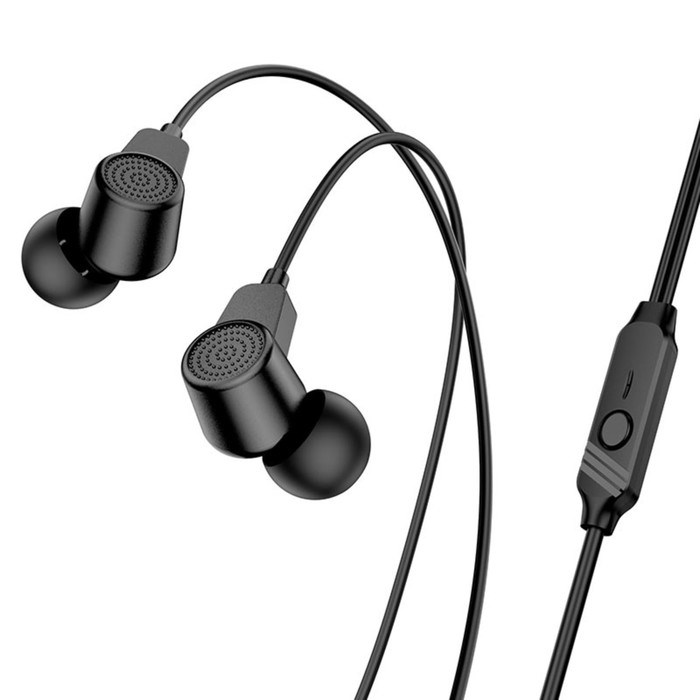 Наушники Borofone BM64 Goalant, вакуумные, микрофон, Jack 3.5 мм, кабель 1.2 м, чёрные - фото 51372866 Наушники Borofone BM64 Goalant, вакуумные, микрофон, Jack 3.5 мм, кабель 1.2 м, чёрные - фото 51372866