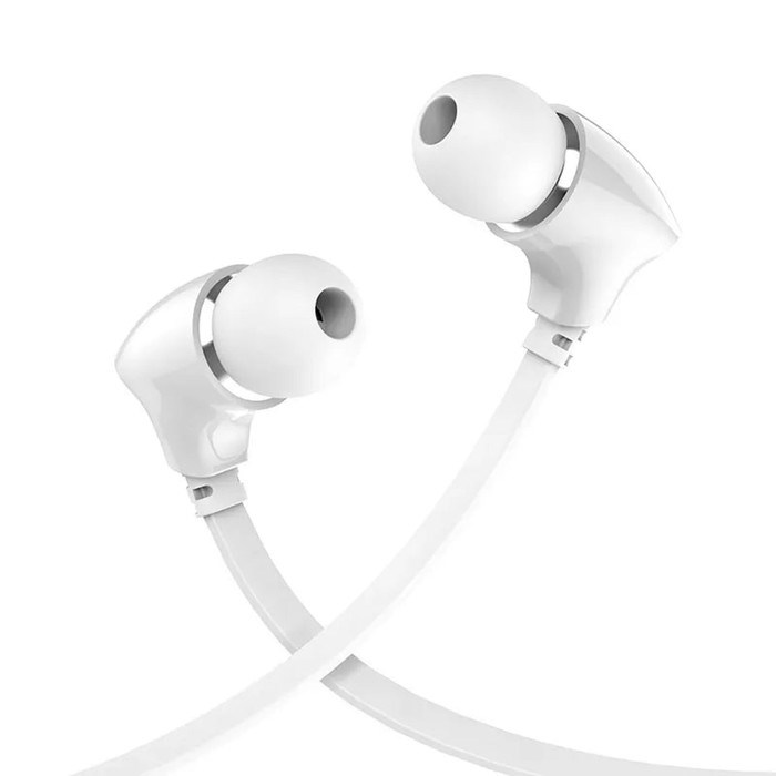 Наушники Borofone BM26 Rhythm, вакуумные, микрофон, Jack 3.5 мм, кабель 1.2 м, белые - фото 51372903 Наушники Borofone BM26 Rhythm, вакуумные, микрофон, Jack 3.5 мм, кабель 1.2 м, белые - фото 51372903