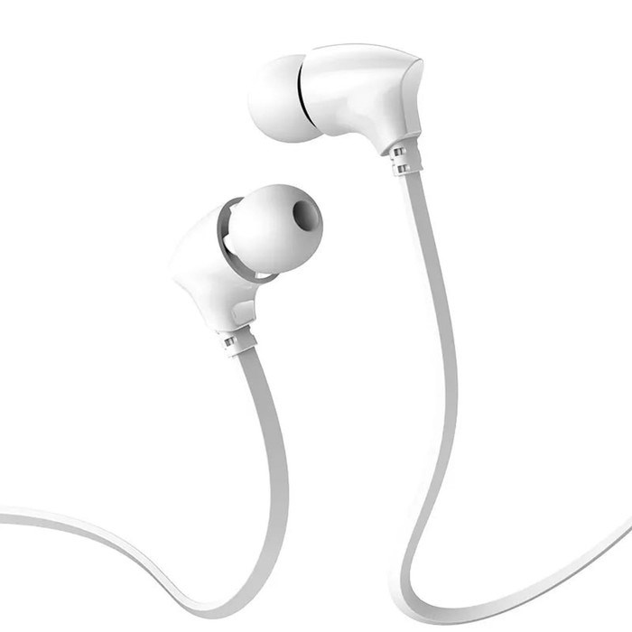 Наушники Borofone BM26 Rhythm, вакуумные, микрофон, Jack 3.5 мм, кабель 1.2 м, белые - фото 51372904 Наушники Borofone BM26 Rhythm, вакуумные, микрофон, Jack 3.5 мм, кабель 1.2 м, белые - фото 51372904