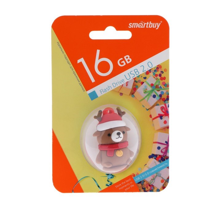 Флешка Smartbuy Wild series, 16 Гб, USB2.0, "Медведь", чт до 25 Мб/с, зап до 15 Мб/с - фото 51372976 Флешка Smartbuy Wild series, 16 Гб, USB2.0, "Медведь", чт до 25 Мб/с, зап до 15 Мб/с - фото 51372976