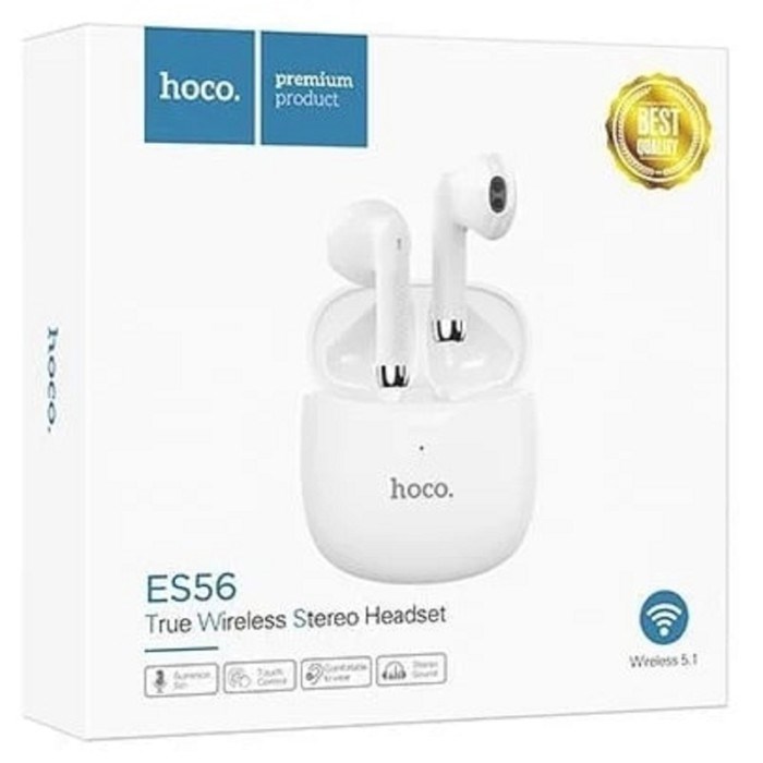 Наушники беспроводные Hoco ES56, TWS, вкладыши, Bluetooth 5.1, 30/320 мАч, белые - фото 51372998 Наушники беспроводные Hoco ES56, TWS, вкладыши, Bluetooth 5.1, 30/320 мАч, белые - фото 51372998