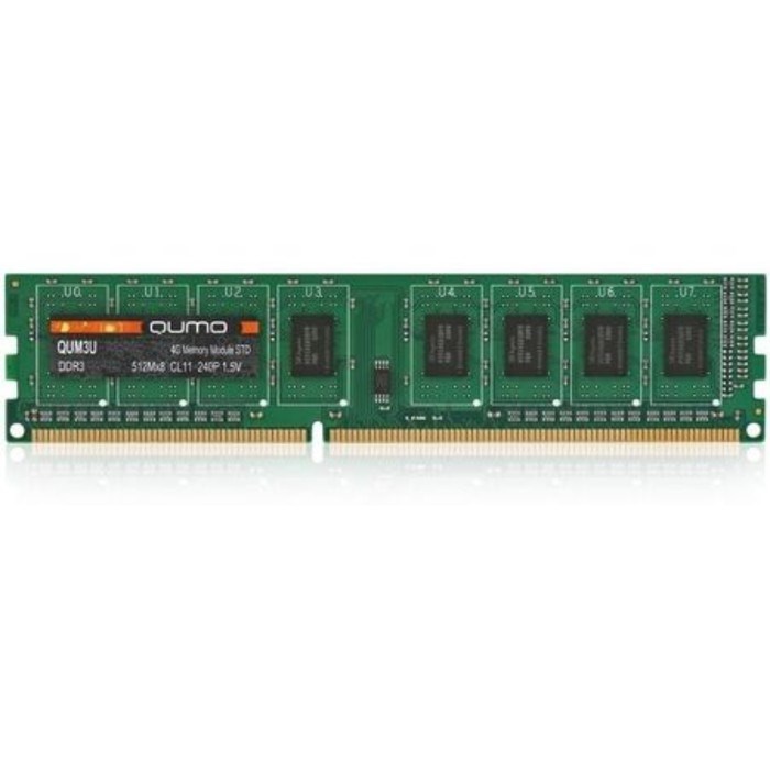 Память DDR3 QUMO QUM3U-4G1333C9, 4Гб, 1333 МГц, PC-10660, DIMM - фото 51373062 Память DDR3 QUMO QUM3U-4G1333C9, 4Гб, 1333 МГц, PC-10660, DIMM - фото 51373062